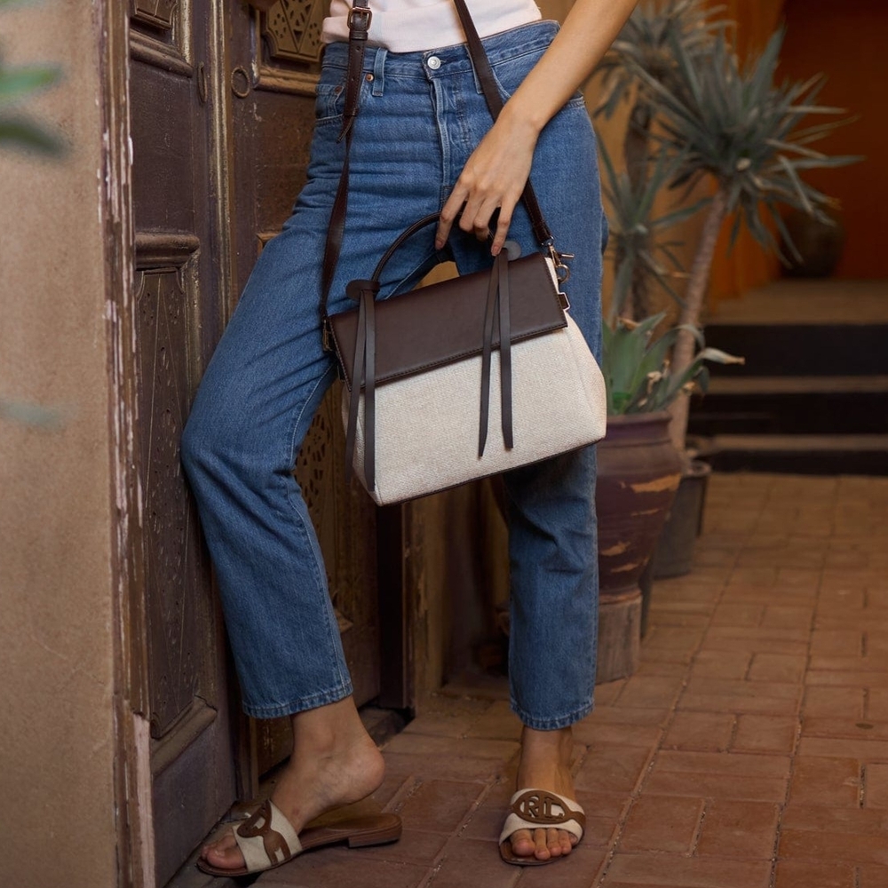 Elegant Two-Tone Women's Handbag